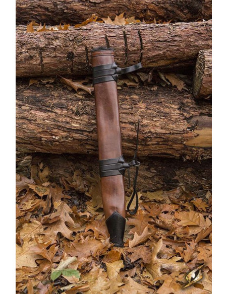 Middelgrote lederen schede, rechterhand