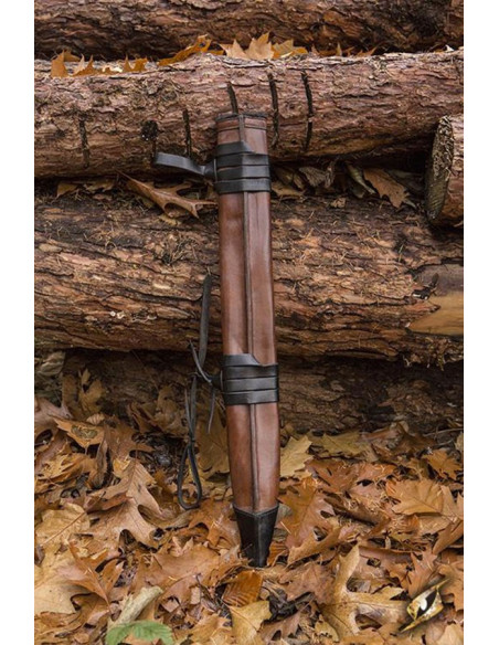 Vaina mediana de cuero, mano derecha