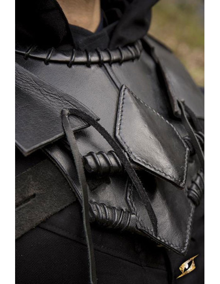 Zwart lederen Elf Gorget