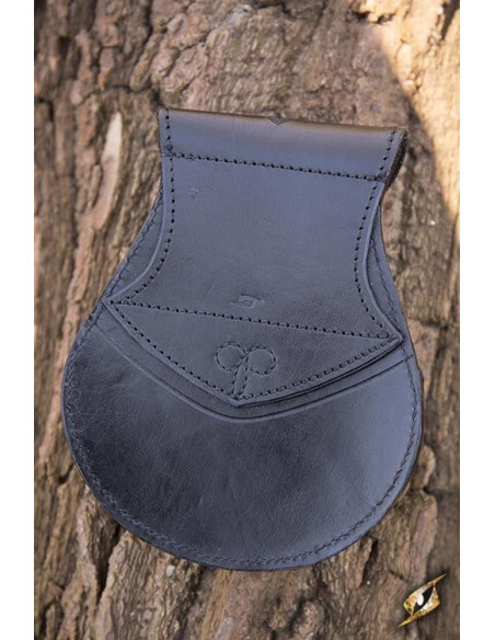 Elven rood-zwart leren tas