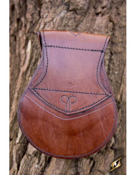 Elfenbraune Ledertasche