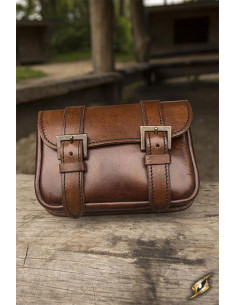 Bolso medieval guerrero en cuero