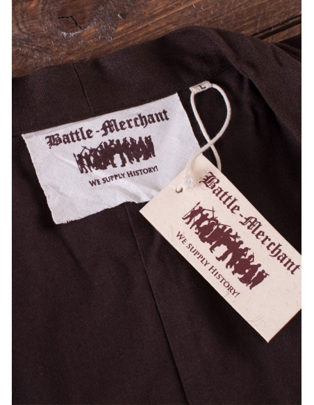 Viking tuniek Klappenrock Bjorn in bruin