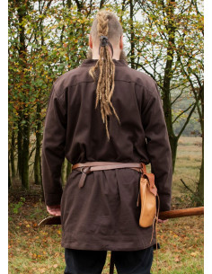 Vikinge tunika Klappenrock Bjorn i brun 2