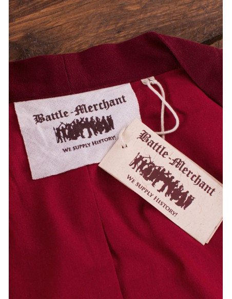 Viking tuniek Klappenrock Bjorn in rood