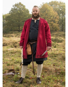Viking tuniek Klappenrock Bjorn in rood 2