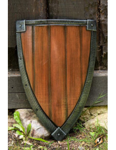LARP Crusaders skjold, træfinish