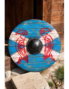 Escudo vikingo Iarla Huginn y Muninn
