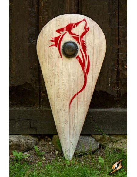 Normannischer Schild des Roten Wolfs