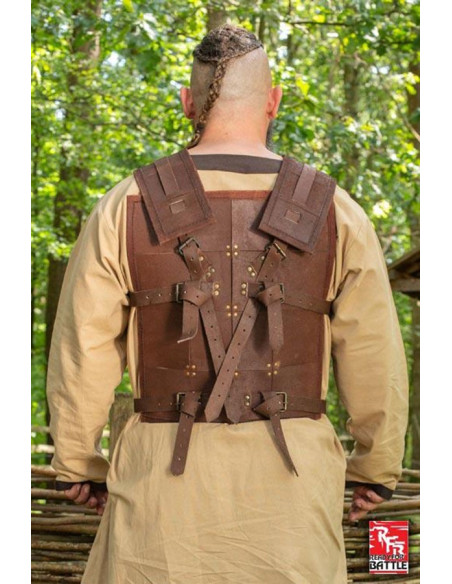 Mittelalterliche Kriegerrüstung, Leder