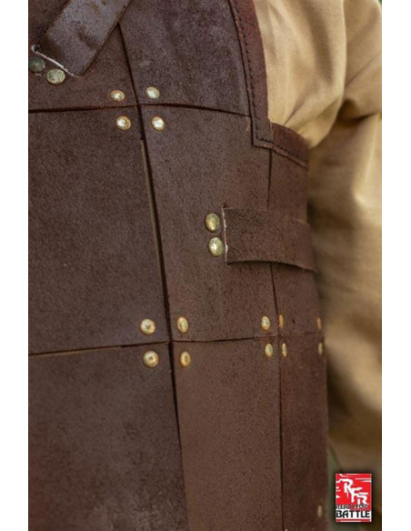 Mittelalterliche Kriegerrüstung, Leder