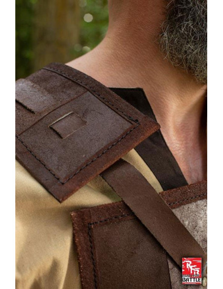 Mittelalterliche Kriegerrüstung, Leder