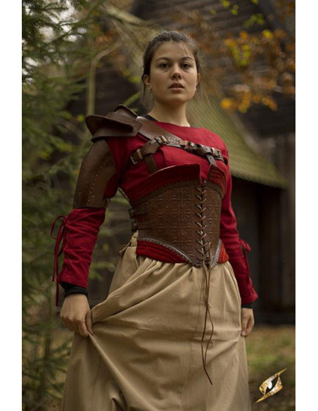 Leren schouderbeschermer