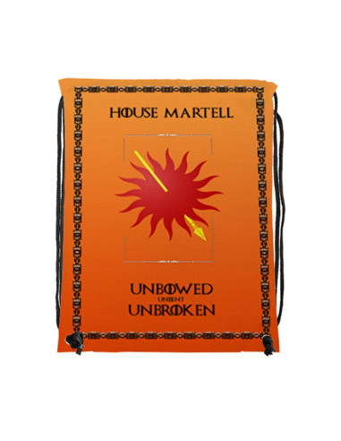 House Martell Seilrucksack aus Game of Thrones (34x42 cm.)
