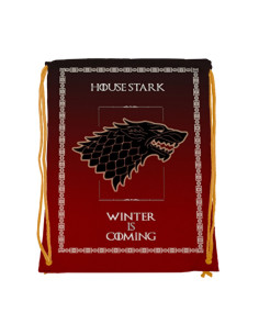 House Stark string rygsæk fra Game of Thrones (34x42 cm.)