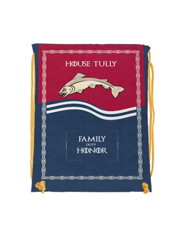 Mochila de cuerdas House Tully de Juego de Tronos (34x42 cms.)