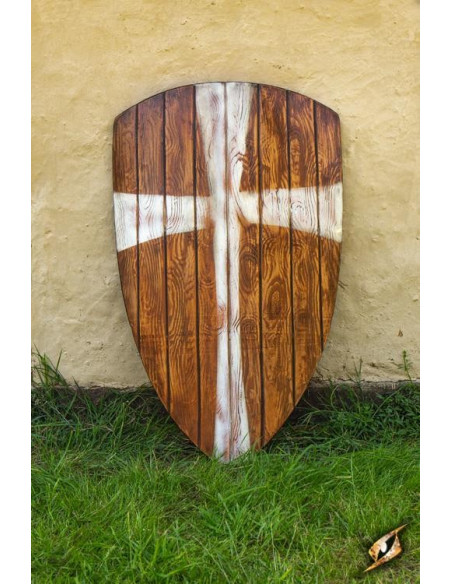 Escudo Cruzados LARP, 90 x 60 cm.