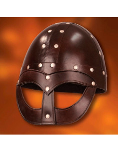 Casco Vikingo Vendel, cuero