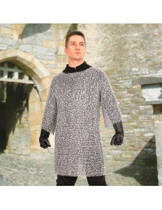 Cota de malla medieval en aluminio