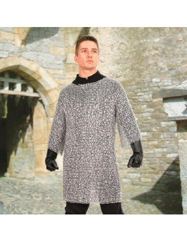 Mittelalterliches Kettenhemd aus Aluminium