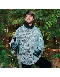 Cota de malla medieval en aluminio 2