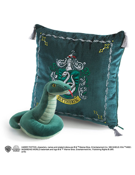 Cojín y peluche casa Slytherin, Harry... Cojín y peluche casa Slytherin, Harry...