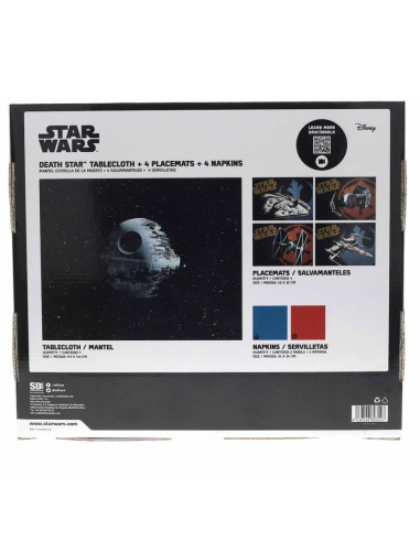 inhoudsopgave Evenement verdediging Set tafelkleed, 4 tafelkleden en servetten Star Wars death star ᐉ inhoudsopgave Evenement verdediging Set tafelkleed, 4 tafelkleden en servetten Star Wars death star ᐉ
