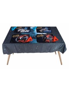 Set mantel, 4 salva-manteles y servilletas Star Wars...