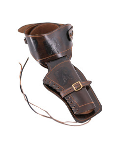 Leren holster voor korte revolver
