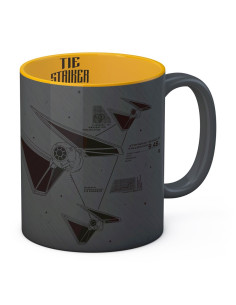 Taza de cerámica Gris-Amarilla Striker de Star Wars