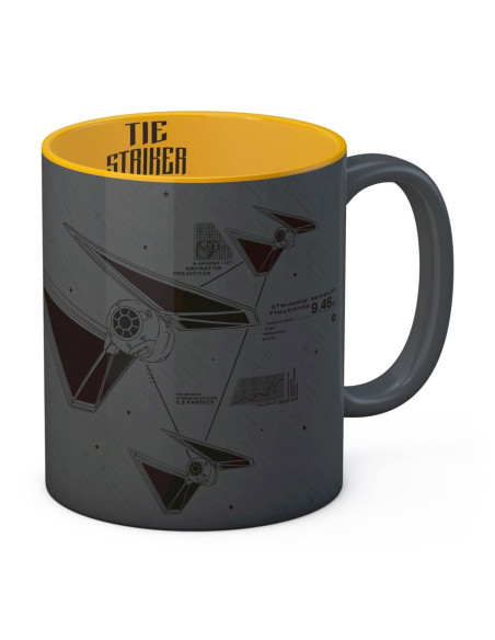 Taza de cerámica Gris-Amarilla...