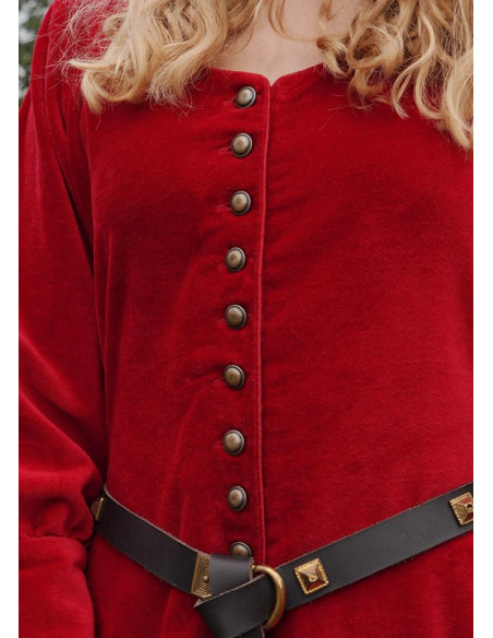 Isabel Mittelalterkleid, roter Samt