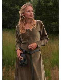 Isabel middelalderkjole, Green Velvet 2