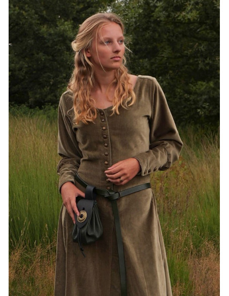 Isabel middelalderkjole, Green Velvet