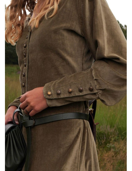Isabel middelalderkjole, Green Velvet