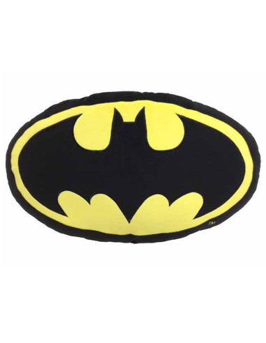 Cojín ovalado logo Batman, DC Comics