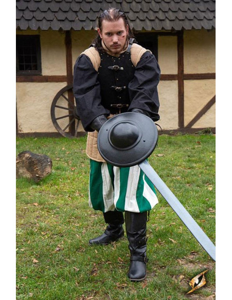 Middelalderhegn LARP skjold, mørk latex