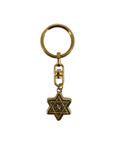 Davidster Damast Sleutelhanger