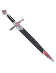 Templar nikkeldolk, fløjlshåndtag 2