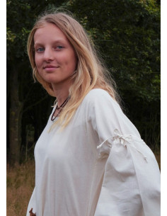 Mittelalterliches Damenkleid Burglinde mit Trompetenärmeln 2