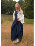 Andra middeleeuwse jurk, donkerblauw