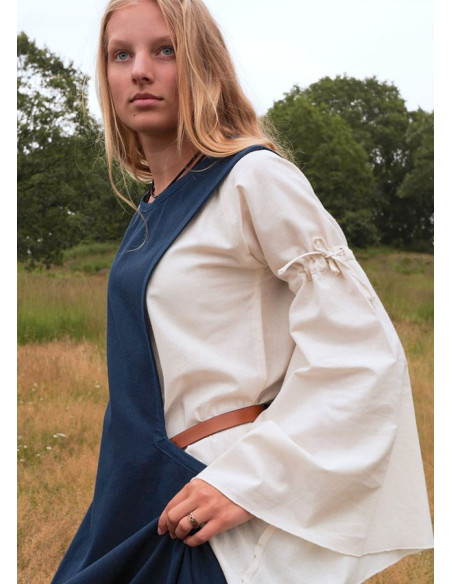 Medievaler Pellote Andra, dunkelblau