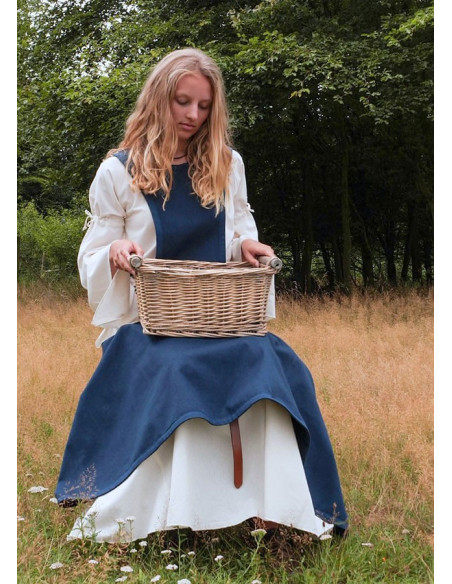 Medievaler Pellote Andra, dunkelblau