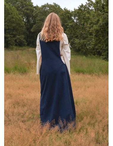 Andra middeleeuwse jurk, donkerblauw