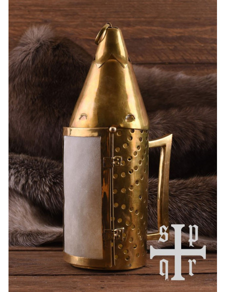 Middelalderlig lysestage i messing