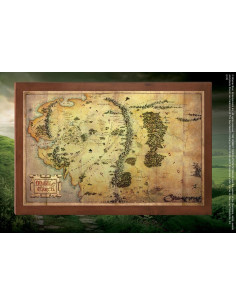 Cuadro Mapa de la Tierra Media, El Hobbit
