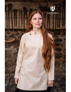 Túnica medieval de mujer Lennja, natural