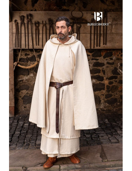 Capa medieval Francois, sin capucha