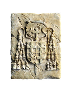 Historische postzegel kardinaalzegel, 20 x 15 cm.