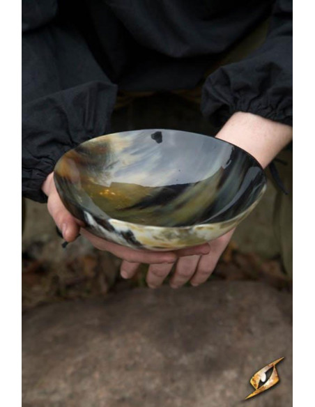 Kroejerens skål, 20 cm. mørk finish